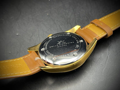 Bello & Preciso Milano Italain Mens Watch NOS Blue Dial Automatic 40mm - Grab A Watch Co