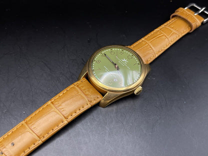 Bello & Preciso Milano Italain Mens Watch NOS Green Dial Automatic 40mm - Grab A Watch Co