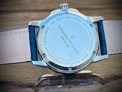 Bernhard H. Mayer Blue Drift Glider Quartz Gents Watch, Perfect, 45mm - Grab A Watch Co