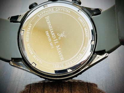 Bernhard H. Mayer Jumbo Size Chronograph 48mm Mens Watch, Swiss made - Grab A Watch Co
