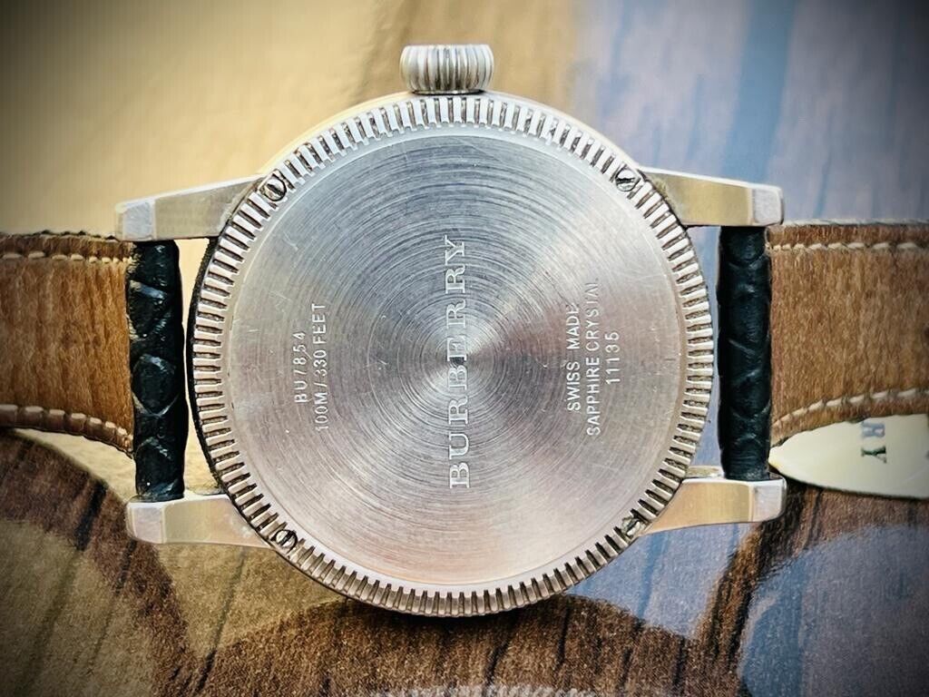 Burberry GMT Black Dial 100m Quartz 42mm Mens Watch, BU7854 Swiss Box&Papers - Grab A Watch Co