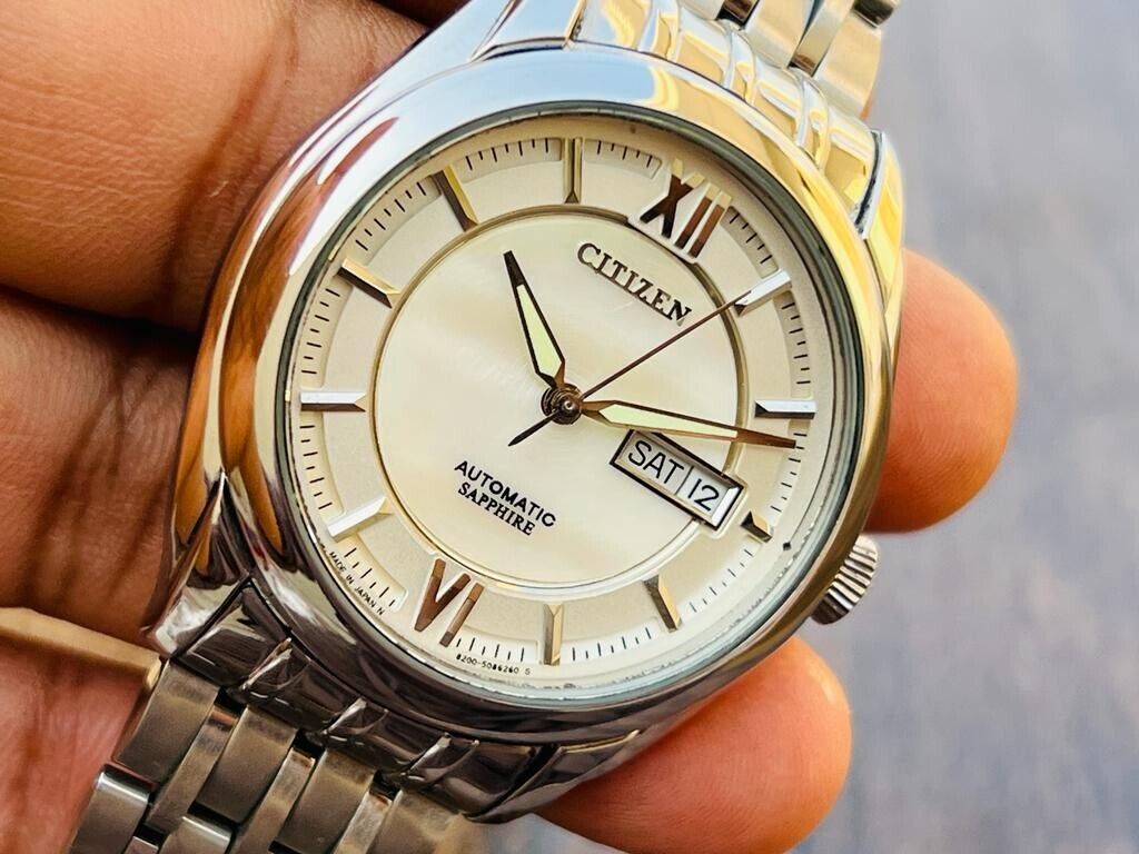 Citizen Automatic Sapphire MOP dial 40mm Gents Watch, Japan Made Ref: 890167 - Grab A Watch Co