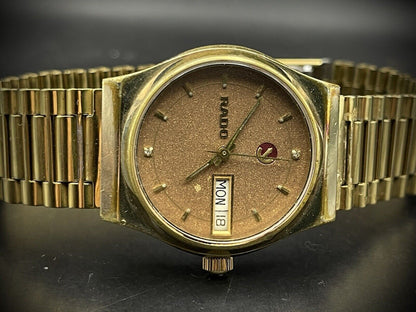 Collectable Vintage Rado Voyager Diamond Dial Automatic Gents Watch, 35mm, Swiss - Grab A Watch Co
