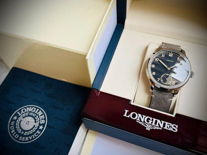 LONGINES Heritage Military L2.826.4.53.2 Men's Limited Edition With Box & Papers - Grab A Watch Co