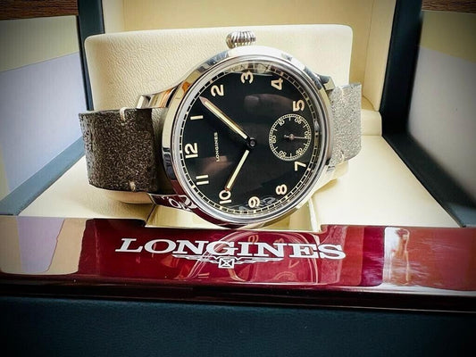 LONGINES Heritage Military L2.826.4.53.2 Men's Limited Edition With Box & Papers - Grab A Watch Co