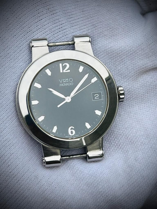 Movado Black VZO Quartz Watch 35mm Swiss made Perfect - Grab A Watch Co