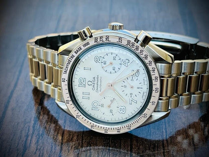 OMEGA Speedmaster Reduced Mother Of Pearl Dial Watch 175.0041 Limited & RARE - Grab A Watch Co