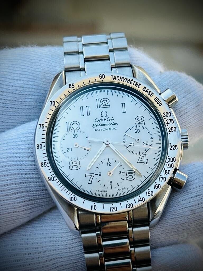 OMEGA Speedmaster Reduced Mother Of Pearl Dial Watch 175.0041 Limited & RARE - Grab A Watch Co