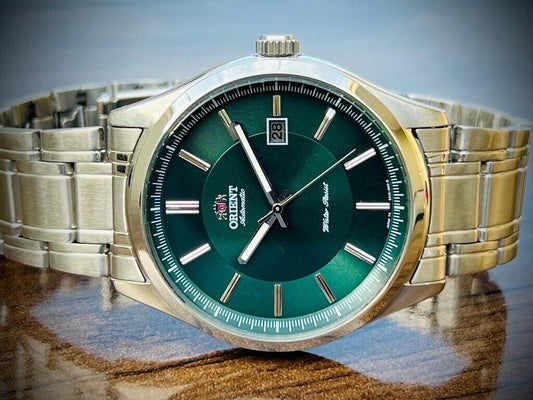 Orient Green Dial Automatic Mens Japan Watch 42mm, FER2C006F Discountinued Model - Grab A Watch Co