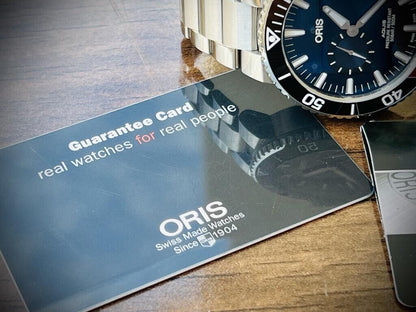 Oris Aquis 500m Blue Divers 46mm Sub Second Mens Watch RRP $3700 With Papers - Grab A Watch Co