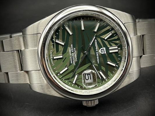 Pagani Design Palm Green Oyster Automatic Nh35a Seiko Movement Gents Watch - Grab A Watch Co