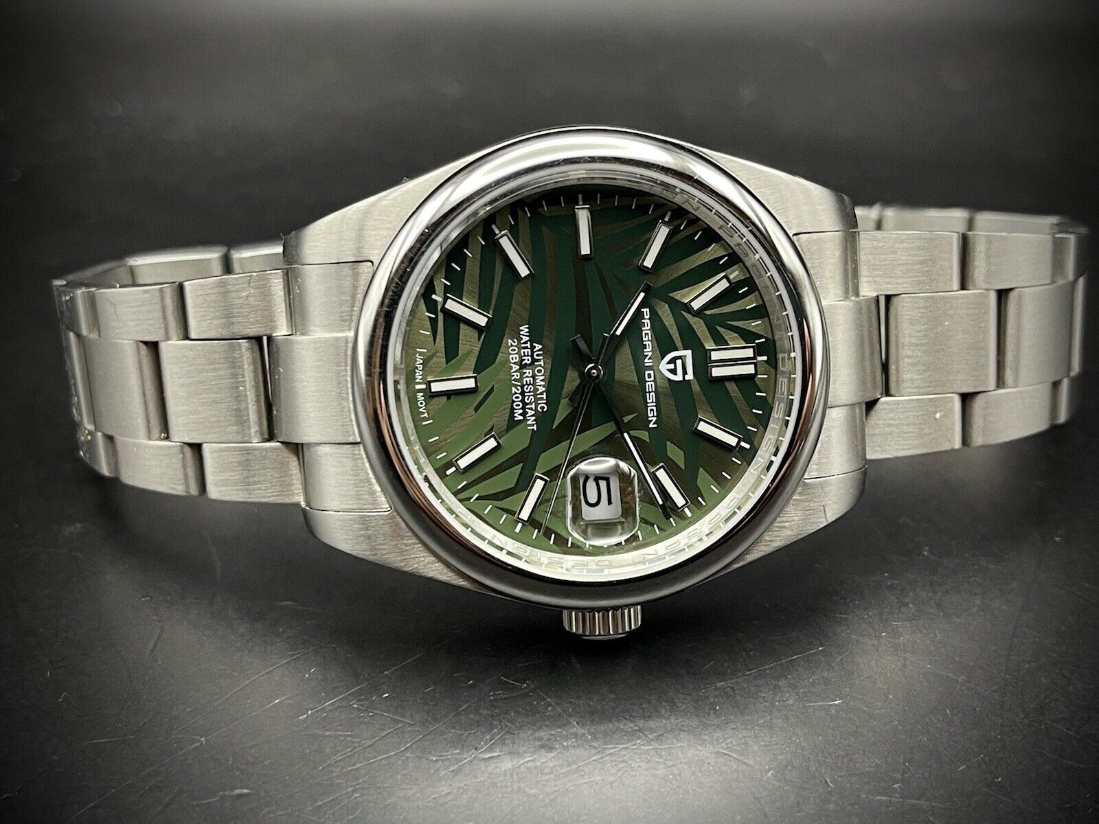 Pagani Design Palm Green Oyster Automatic Nh35a Seiko Movement Gents Watch - Grab A Watch Co