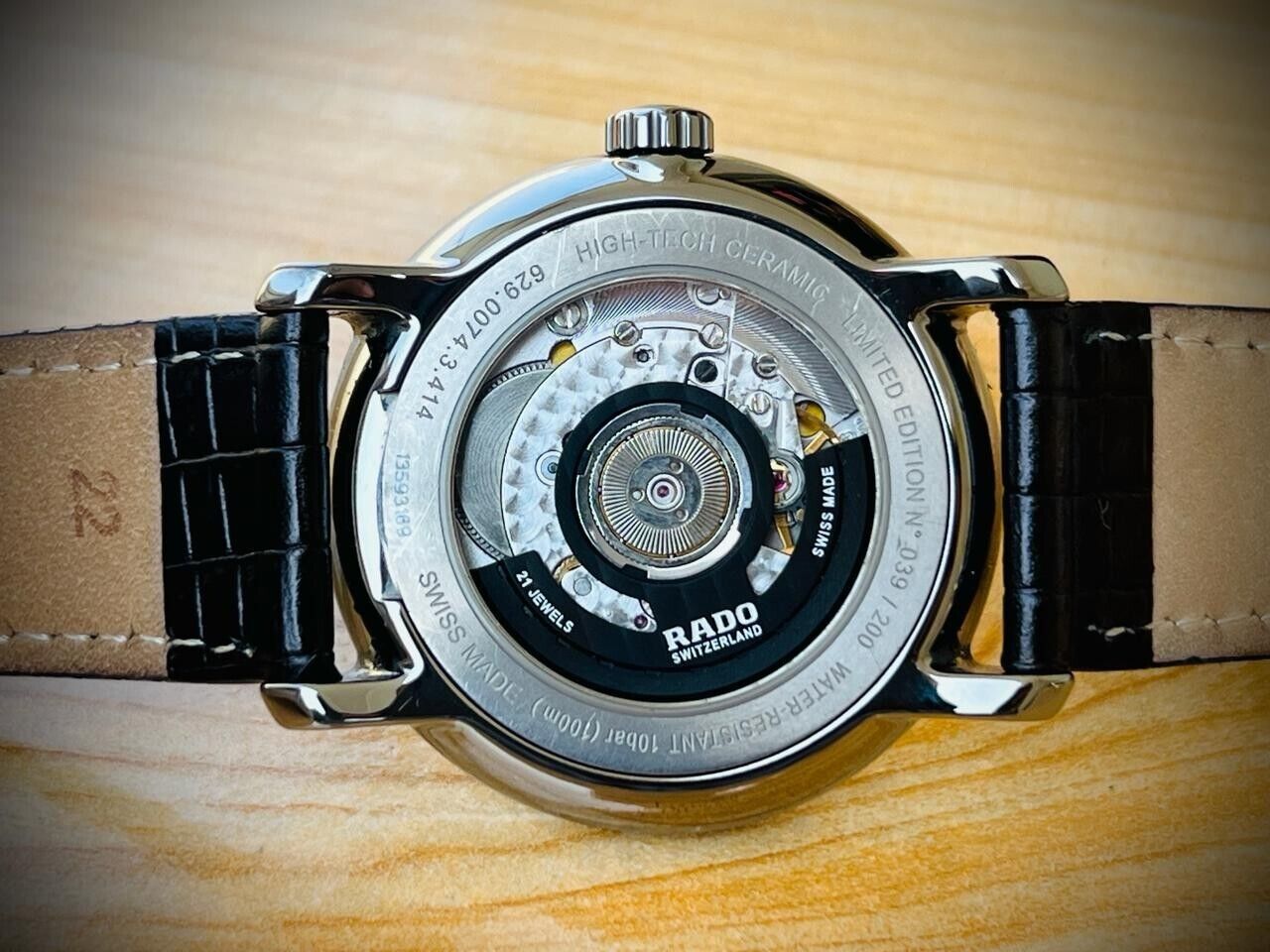 Rado XL DiaMaster Limited Edition 39/200 Automatic Mens Watch, Perfect, Swiss - Grab A Watch Co