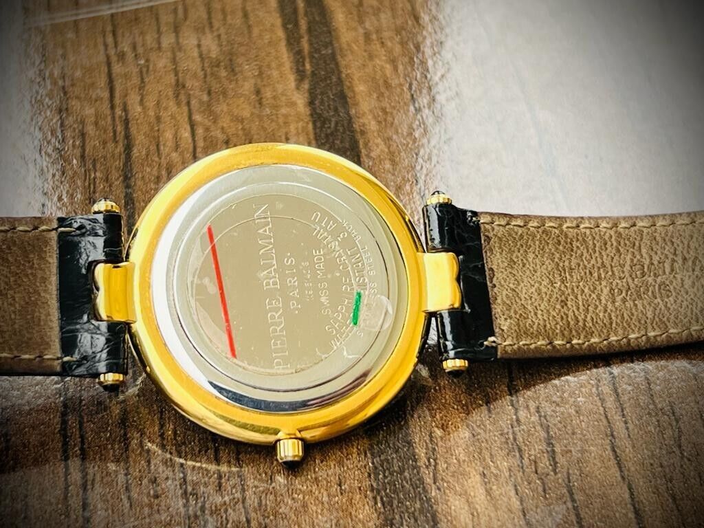 Rare Pierre Balmain Paris Jebal Ali Course Gifted Watch Quartz 35mm With Box - Grab A Watch Co