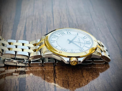 Raymond Weil Geneve 2/Tone Quartz 40mm Gents Watch 5591 Swiss Made, Perfect - Grab A Watch Co