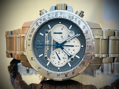 Raymond Weil Nabucco Titanium 7800 Automatic Chronograph Mens Watch 48mm,RRP£3K+ - Grab A Watch Co