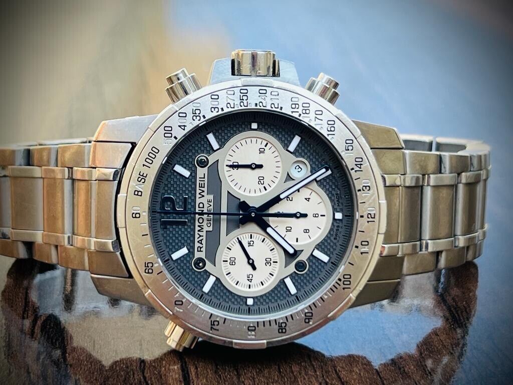 Raymond Weil Nabucco Titanium 7800 Automatic Chronograph Mens Watch 48mm,RRP£3K+ - Grab A Watch Co