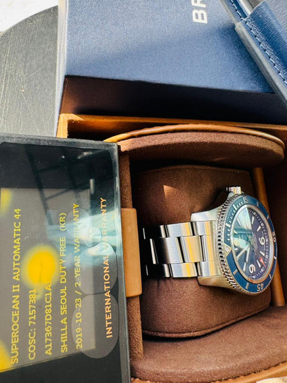 Breitling Superocean Blue 2019 Automatic Men's Watch - Full Set