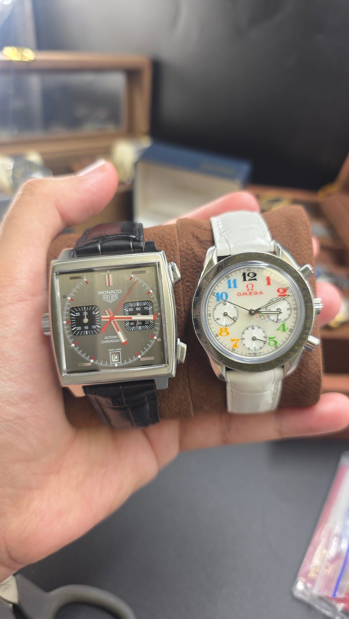 Tag heuer monaco & omega olympics