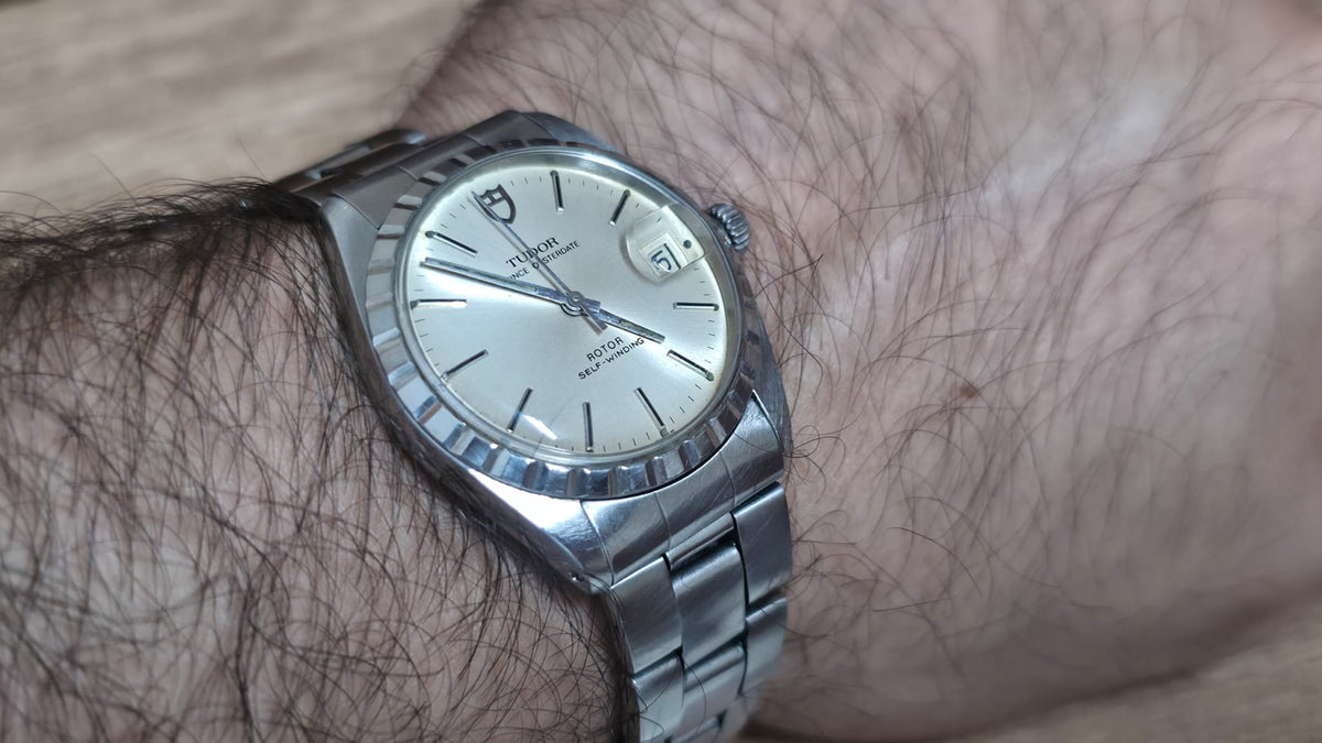 Vintage Tudor Prince Oyster Date Fluted Bezel Automatic Mens Swiss Watch