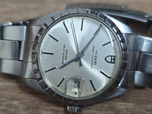 Vintage Tudor Prince Oyster Date Fluted Bezel Automatic Mens Swiss Watch