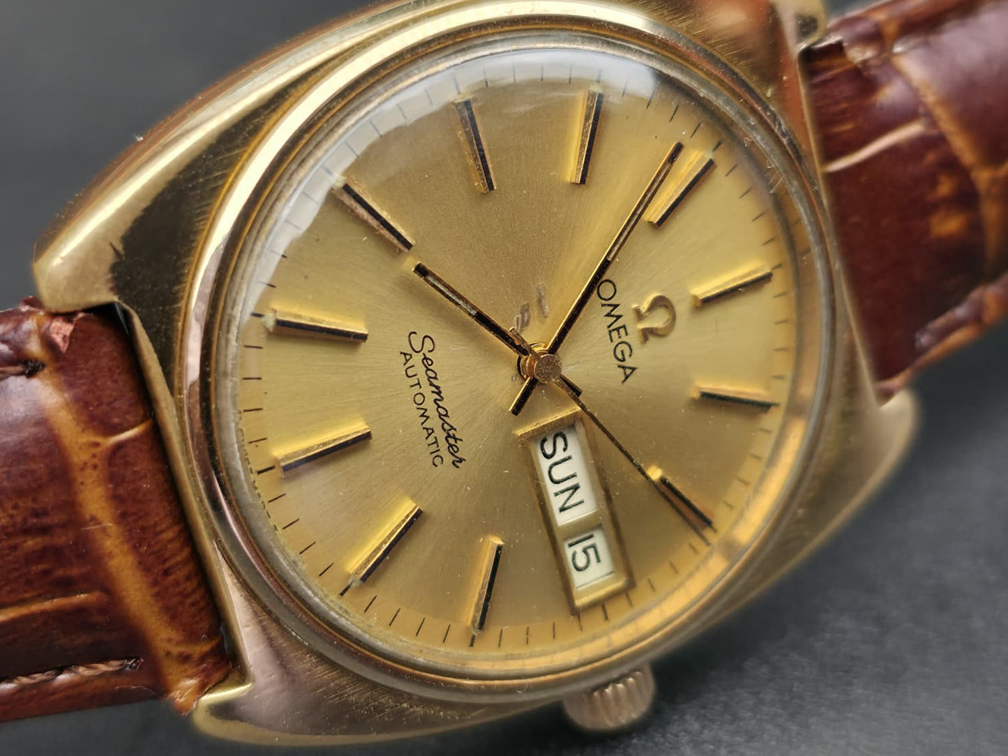 Vintage Omega Seamaster Day/Date Automatic Men's Watch, Cal.1012, Clean