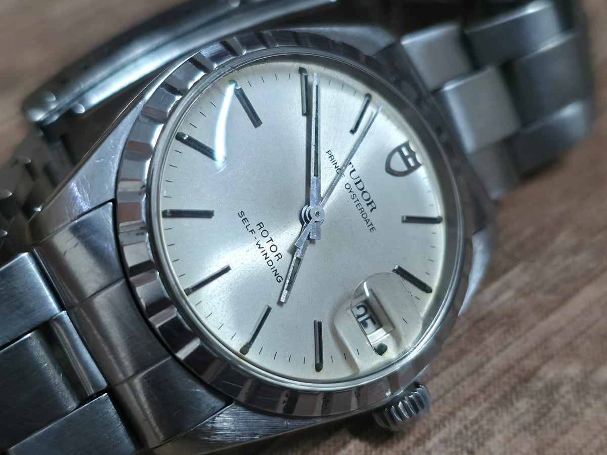 Vintage Tudor Prince Oyster Date Fluted Bezel Automatic Mens Swiss Watch