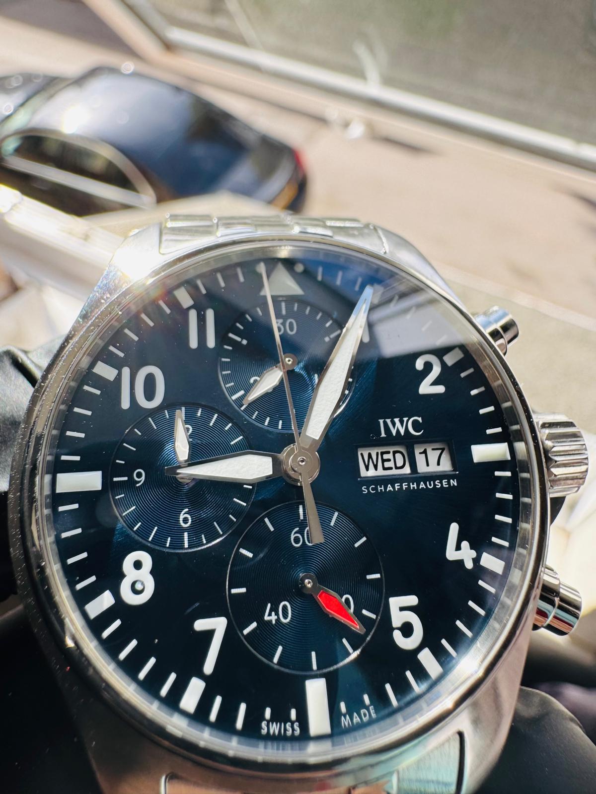 IWC Pilots Watch Chronograph 41 Blue Dial Watch Ref IW388102 - Full Set - 2022