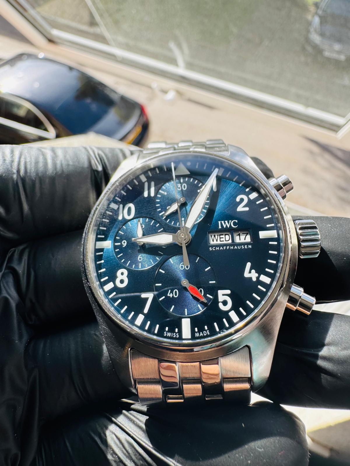 IWC Pilots Watch Chronograph 41 Blue Dial Watch Ref IW388102 - Full Set - 2022