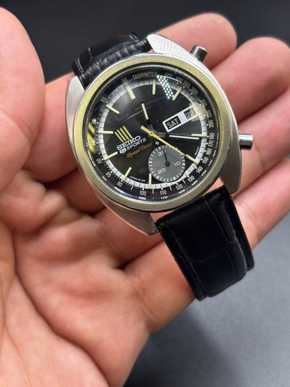 Vintage Seiko 5 Sports SpeedTimer Automatic 6139-6002 Mens Watch