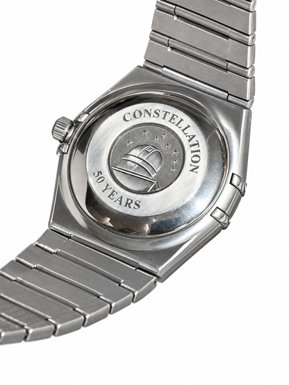 Omega Constellation 35mm Computer Print Diamond Dial 50 Year Watch, All Cards