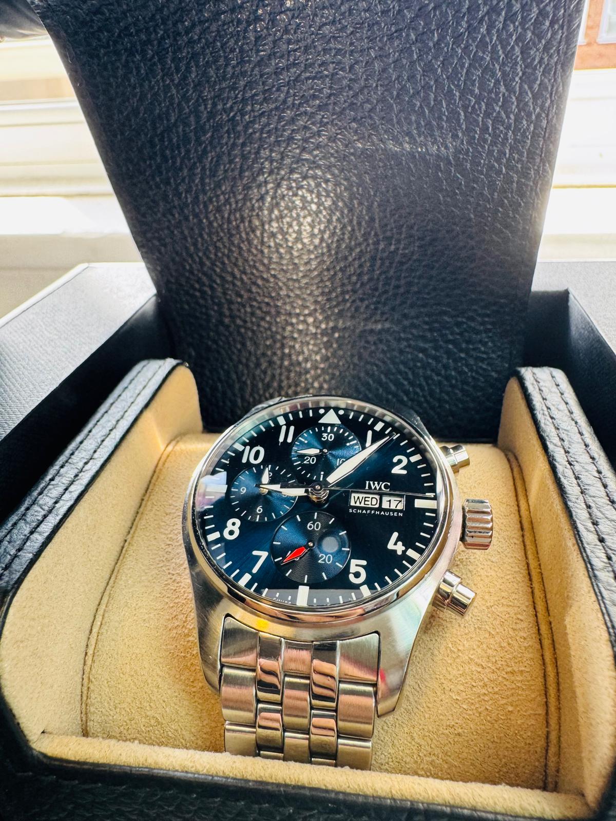 IWC Pilots Watch Chronograph 41 Blue Dial Watch Ref IW388102 - Full Set - 2022