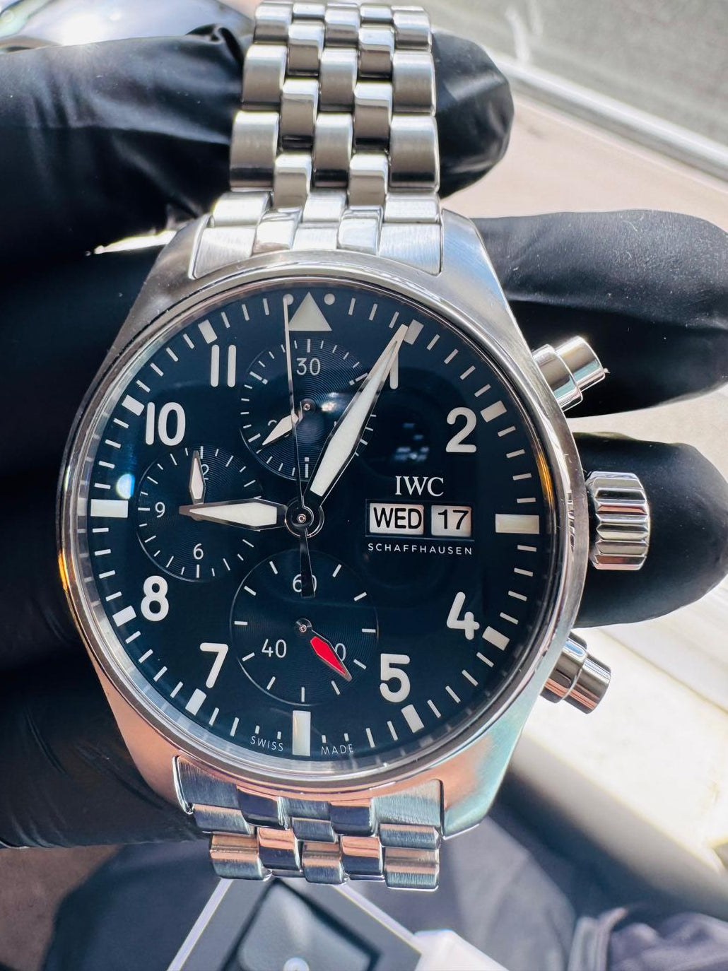 IWC Pilots Watch Chronograph 41 Blue Dial Watch Ref IW388102 - Full Set - 2022