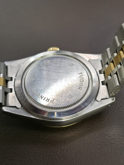 Vintage Tudor Prince Day Date 36mm Diamond Dial Automatic Mens Watch G/P