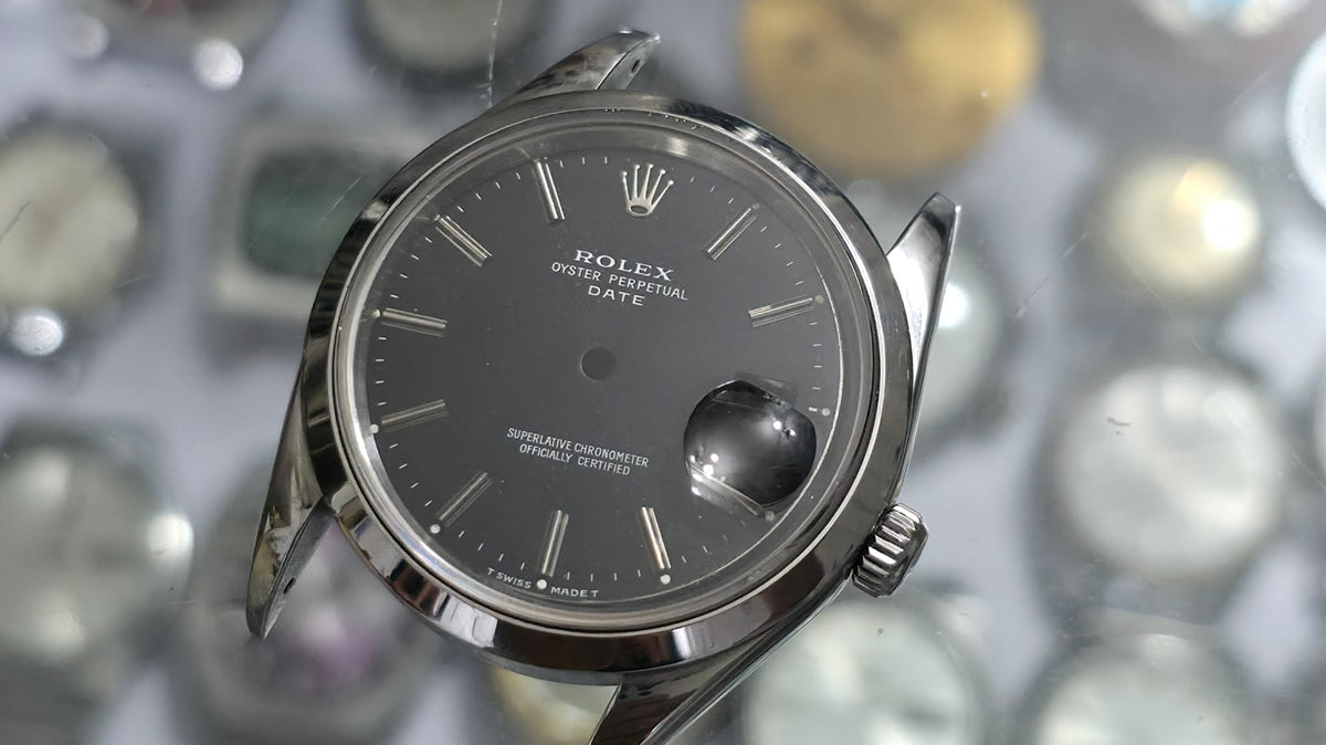 Vintage 1995 Rolex Oyster Perpetual Date 15000 34mm Watch Case Kit