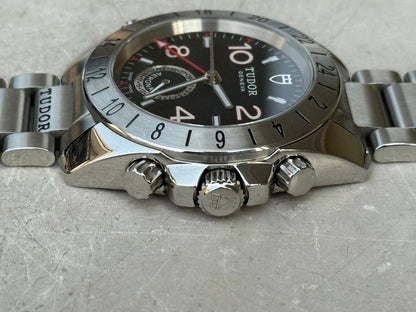 Tudor Aeronaut GMT 20200 Black Dial Men's Watch + Box - Excellent Condition