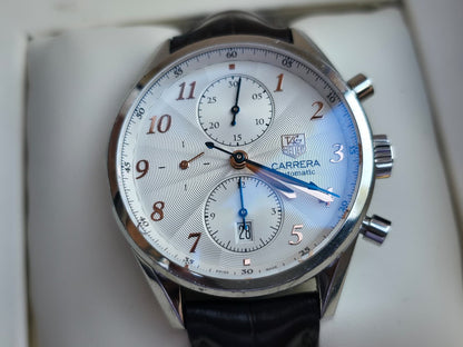 Tag Heuer Carrera Caliber 16 CAS2112 Chronograph 41mm Watch + Box & Card 2019