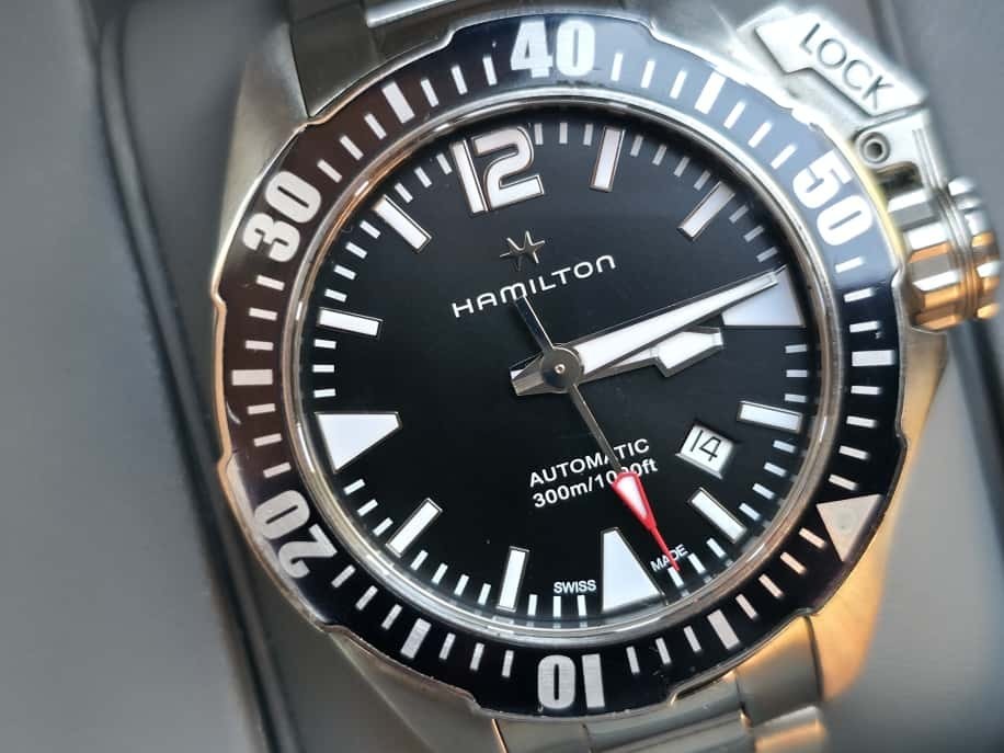 Hamilton Khaki Navy Frogman 300m Diver Sports 42mm Men's Watch - Perfect