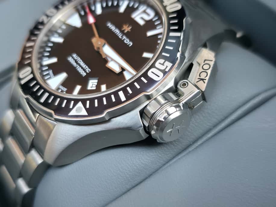 Hamilton Khaki Navy Frogman 300m Diver Sports 42mm Men's Watch - Perfect