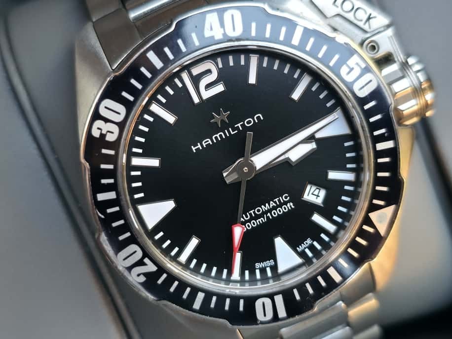 Hamilton Khaki Navy Frogman 300m Diver Sports 42mm Men's Watch - Perfect