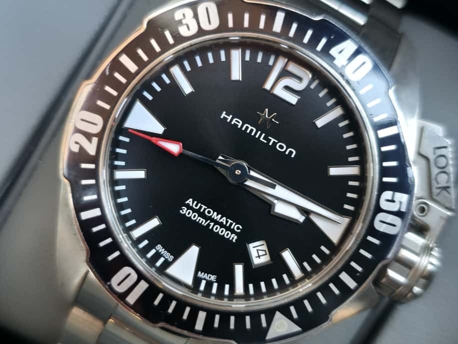 Hamilton Khaki Navy Frogman 300m Diver Sports 42mm Men's Watch - Perfect