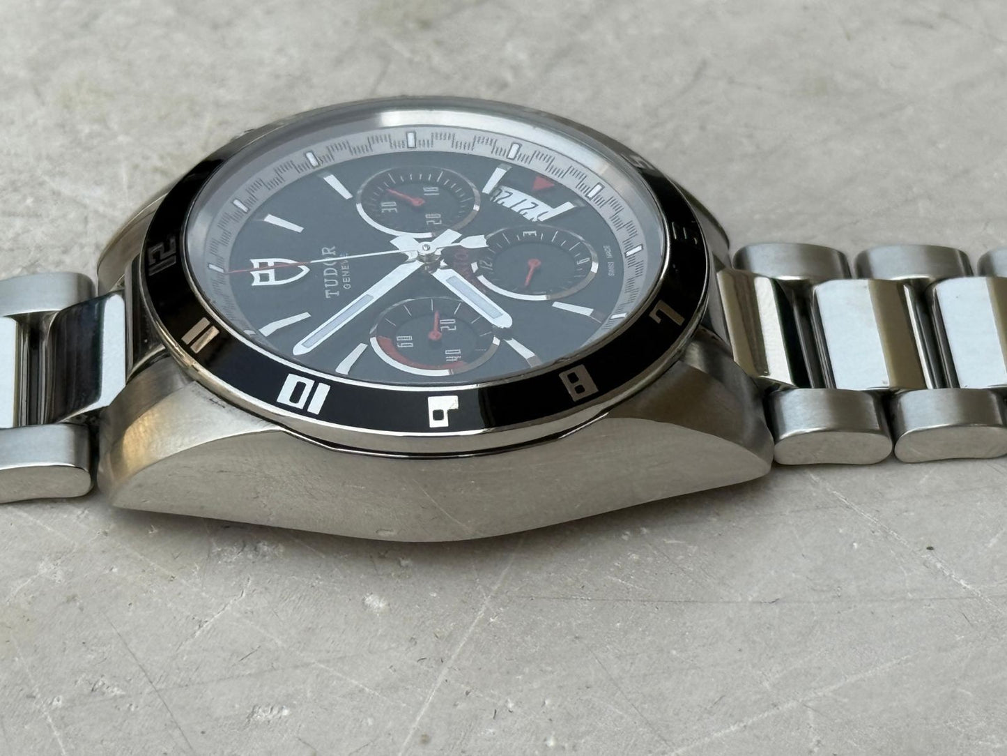 Tudor Grantour Chronograph Flyback 20530N Watch + Box - Excellent Condition