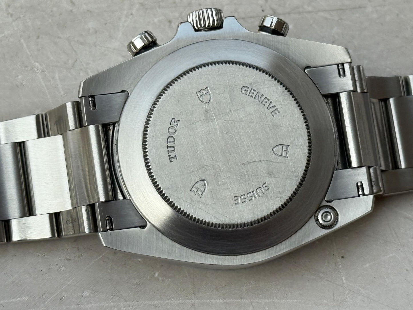 Tudor Grantour Chronograph Flyback 20530N Watch + Box - Excellent Condition