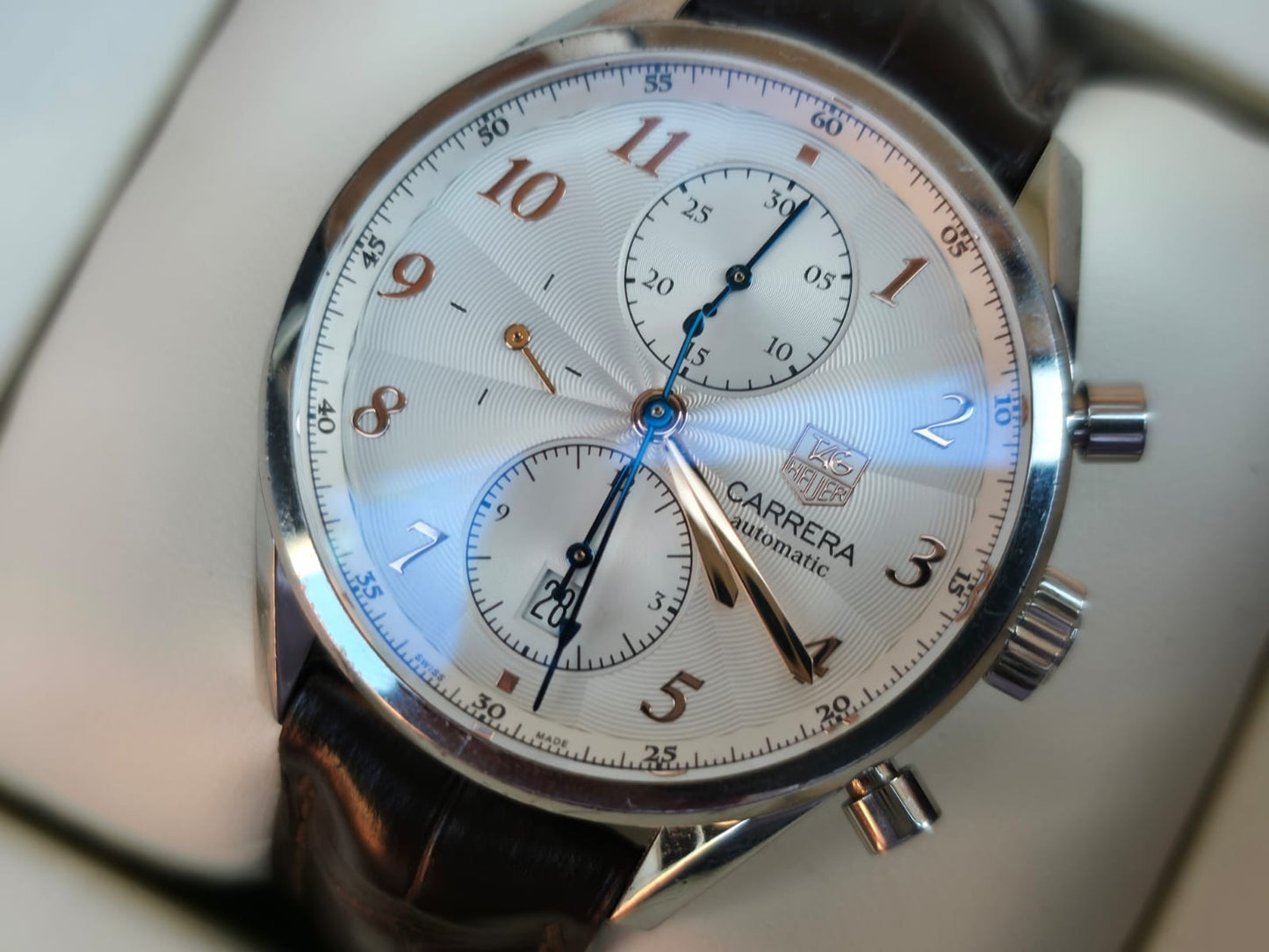 Tag Heuer Carrera Caliber 16 CAS2112 Chronograph 41mm Watch + Box & Card 2019