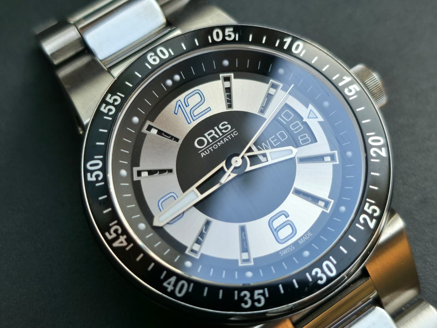 Oris Williams F1 7614 Day Date Sapphire Crystal, Automatic Swiss Watch