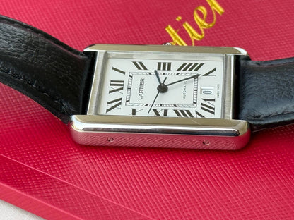 Cartier Tank Solo XL Men's Watch Full Set W5200027 - Excellent Condition