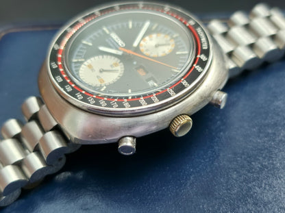 Vintage Seiko UFO Speed-Timer Chronograph 6138-0011 Automatic Men's Watch + Box