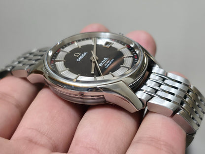 Omega De Ville Hour Vision Men's Watch Black Dial + Box - Excellent Condition