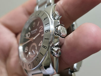 Tudor Aeronaut GMT 20200 Black Dial Men's Watch + Box - Excellent Condition