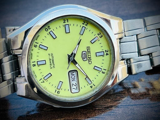 Seiko 5 Automatic 21 Jewels Radium Dial 7S26-03E0, Japan 36mm